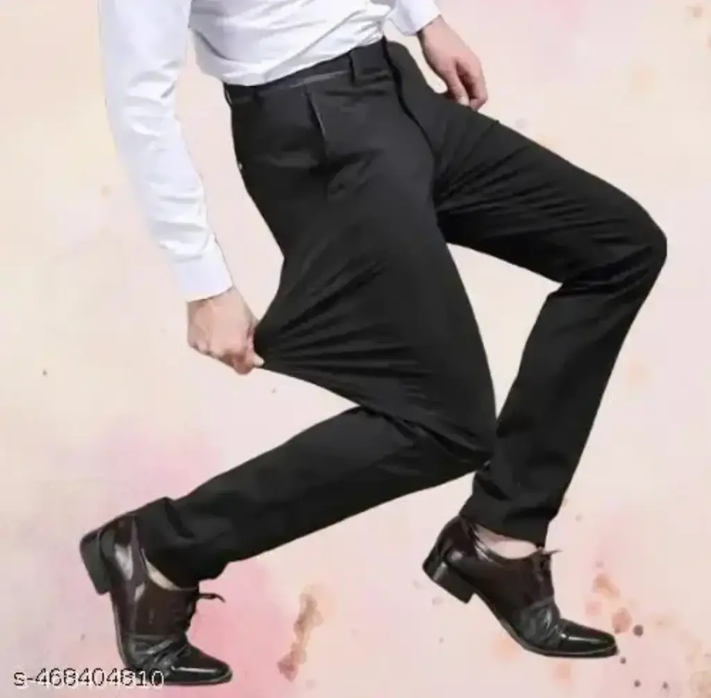 Men Lycra Blend Designer Latest Trending Formal Trousers For Man | formal pants |
