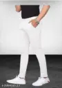 Men regular Slim Fit Flat-Front Trousers 