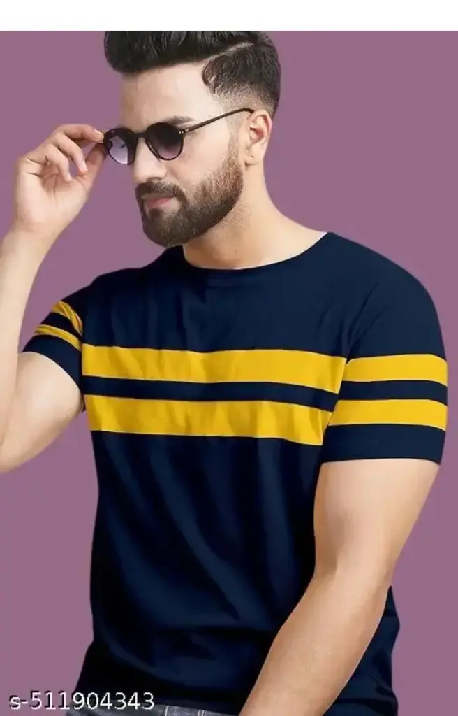 FARBOT Cotton Blend Men Cotton Blend Regular Tshirts