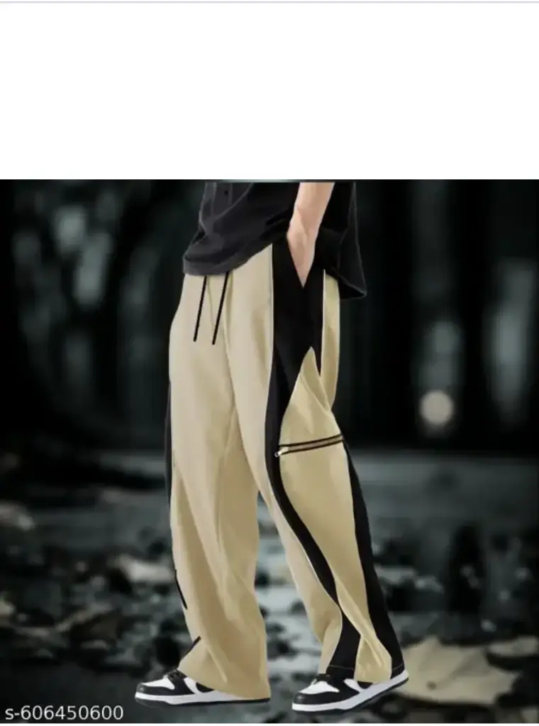 Men's Stretchable Poly Twill Track Pants -