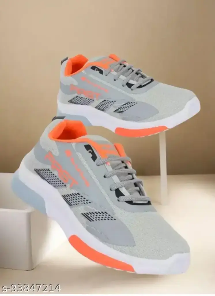 JOOTIYAPA Blue Striped Running Shoes For Men (IND-6)