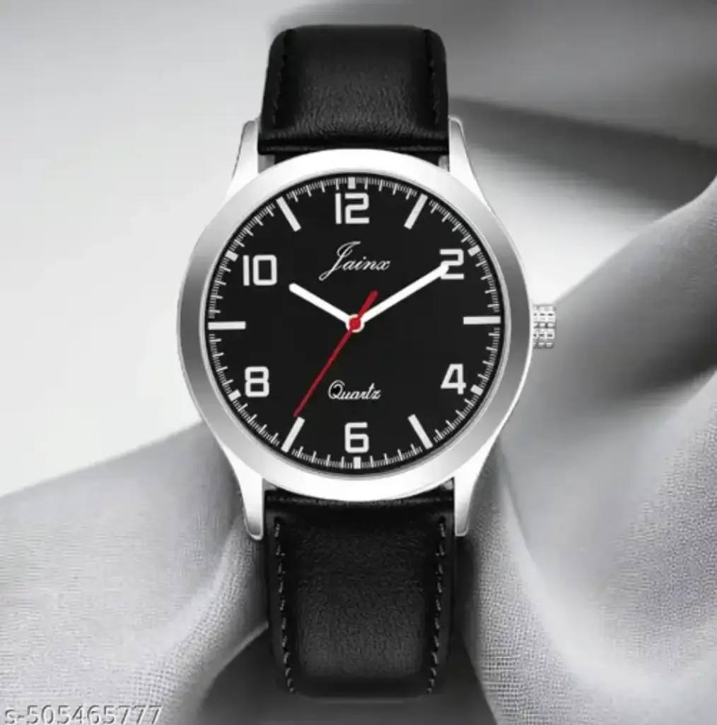 JAINX Black Analog Wrist Watch for Men