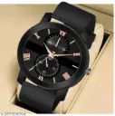 HRV Black Dial Black Cash Smart Pu Belt Men And Boys Watch