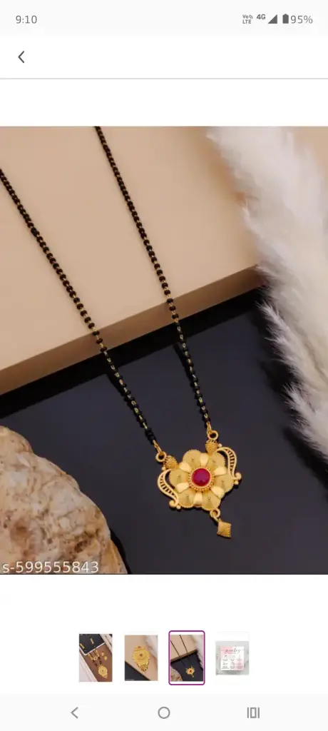 newly designed mangalsutra combo set