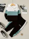 Kids Trendy Stylish Hoodie Top&Bottom Sets