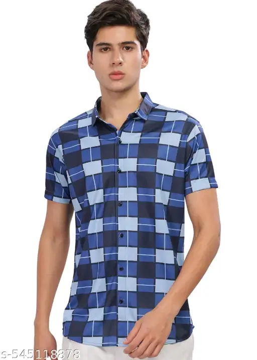 BYCADO Compartable Cotton Shirt (L, Blue)
